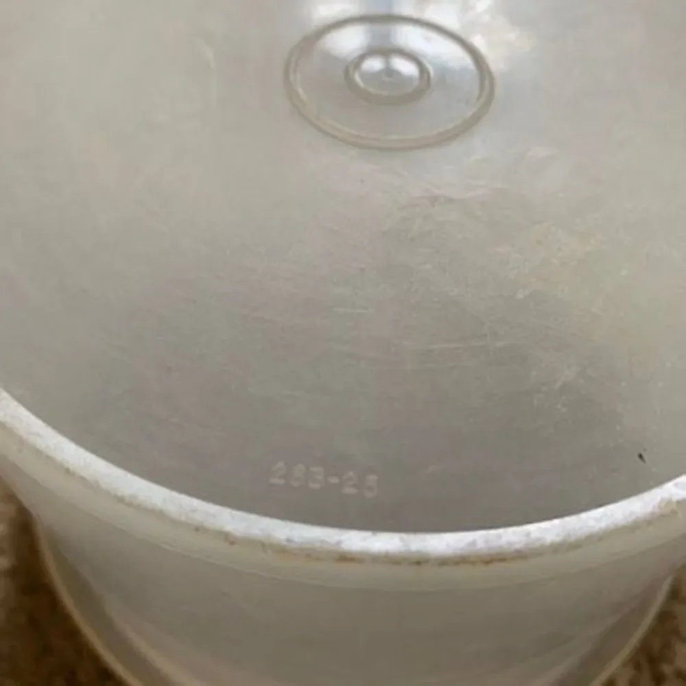 Tupperware 263-25 Sheer Canister Container With 238-29 Lid